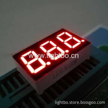 0.36 Inch Common Anode Super Bright Red 3 Digit Led Seven Segment Led Display 